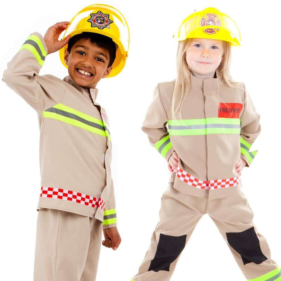 Deluxe Firefighter Costume, High Quality Kids Fireman Costume 2-5 Years ...