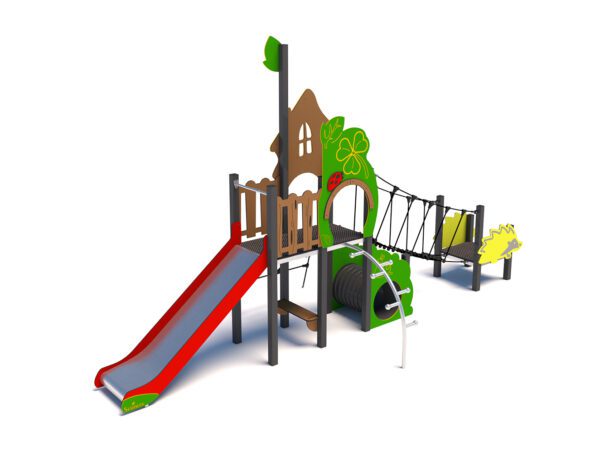 Treehouse with a bridge - Image 5