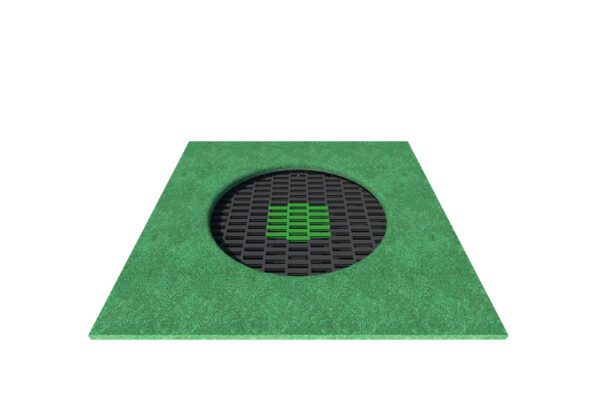Small Square Crater Playground Trampoline - Image 2