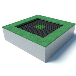 Small Square Playground Trampoline