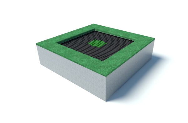 Small Square Playground Trampoline