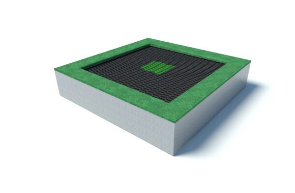 Large Square Playground Trampoline