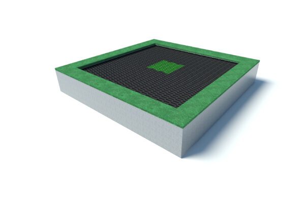 Huge Square Playground Trampoline