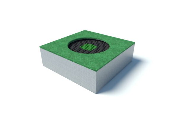 Small Square Crater Playground Trampoline