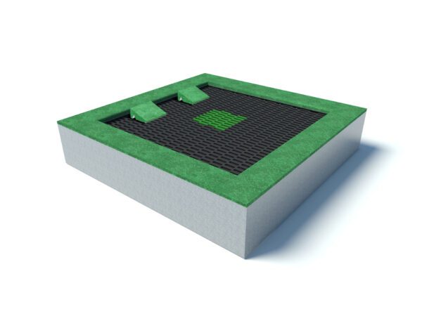 Inclusive Square Playground Trampoline