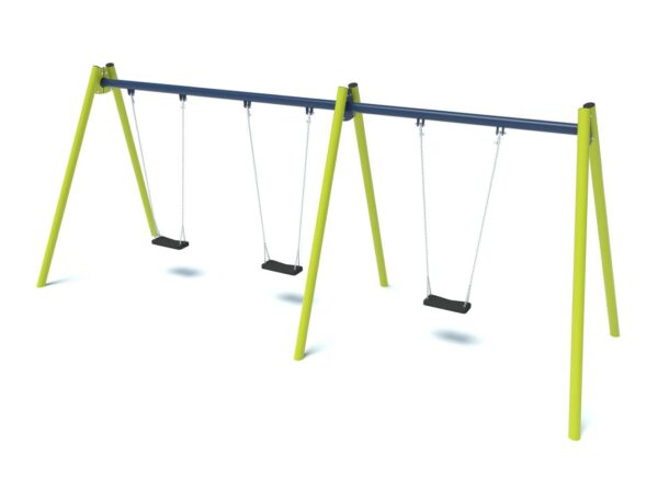 Triple playground swing with flat seats 2003