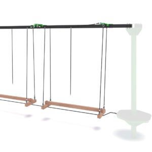 Rope Park Double Balance Beam Module P7076