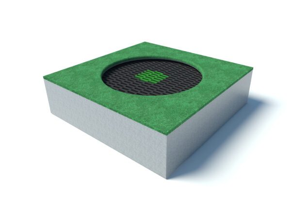 Square Crater Playground Trampoline