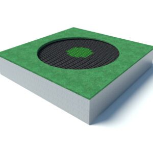 Small Square Crater Playground Trampoline
