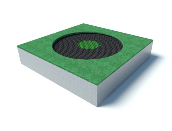 Small Square Crater Playground Trampoline
