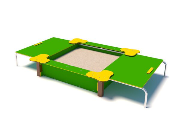 Small Square Sandpit With Cover P3210 - Image 3
