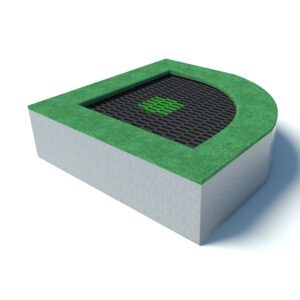 Corner Playground Trampoline