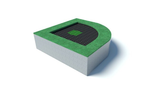 Corner Playground Trampoline