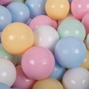 Soft Play Balls pastel blue/pastel yellow/white/mint/light pink