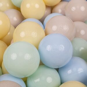 Soft Play Balls pastel beige/pastel blue/pastel yellow/mint
