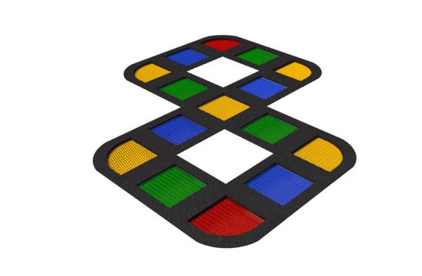 Colourful Trampoline Set 3